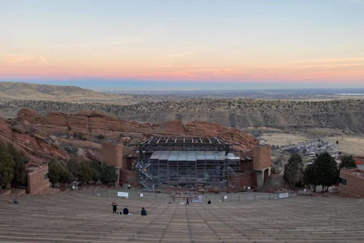 New Roof Built Over Red Rocks Amphitheatre Stage to Combat Weather Conditions